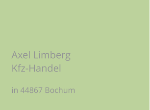 Axel Limberg Kfz-Handel in 44867 Bochum
